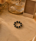 Inel Onix Gold Elasic Placat cu Aur 18k