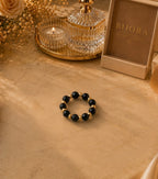 Inel Onix Gold Elasic Placat cu Aur 18k