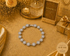 Brațară Angel Luxury Silver Round - Placată cu Aur Alb de 18K