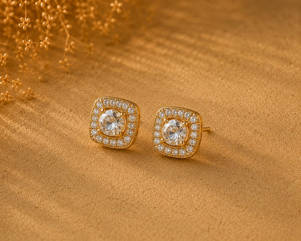 Set Angel Luxury Gold Square - Placat cu Aur 18K
