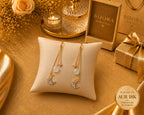 Cercei Moon Gold – Placati cu Aur 18K | Prindere Clips