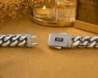 Set Complet Monaco Cuban Silver – Placat cu Aur Alb 18K