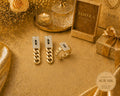 Set Monaco Cuban Gold – Cercei & Inel Placate cu Aur 18K