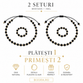 Set 2 Brățări + 2 Inele Black Luxury – Placate cu Aur 18K