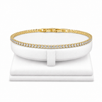 Brățară Tennis Gold cu Pietre de Zirconiu - Placată cu Aur 18K
