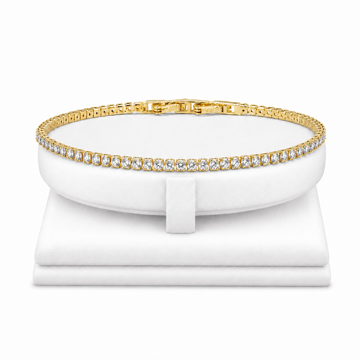 Brățară Tennis Gold cu Pietre de Zirconiu - Placată cu Aur 18K
