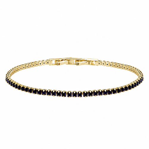 Brățară Black Tennis Unisex - Placata cu Aur 18K